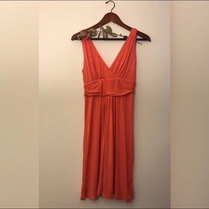 LOFT coral knit dress